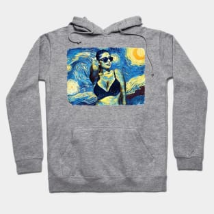 Beach Life Van Gogh Style Hoodie